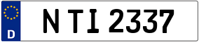 Trailer License Plate